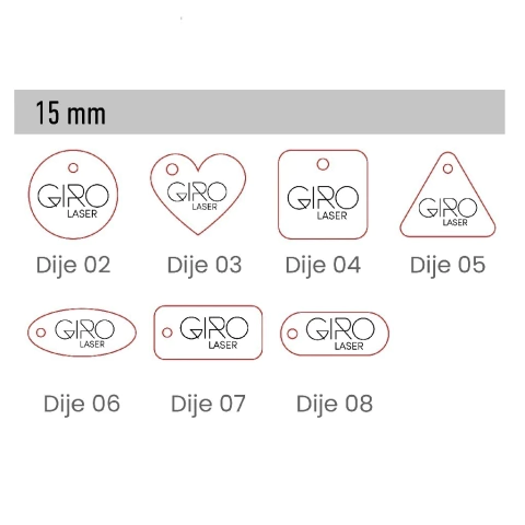 Dijes 15 mm x 100 - comprar online