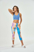 CALZA CAPRI CON BOLSILLO SUBLIMADO RAINBOW PEACH