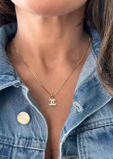 COLAR CHANEL DOURADO - COL2104 - comprar online