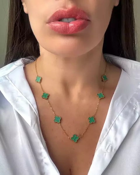 COLAR 7 TREVOS VERDE - AC052
