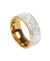 Anel cravejado Ice Dourado - comprar online
