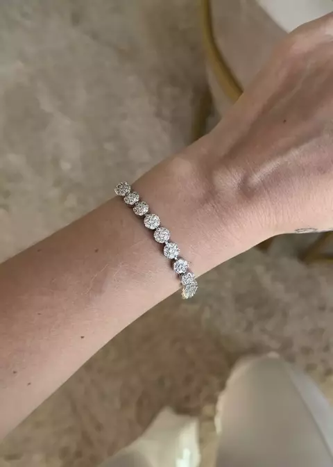 PULSEIRA FLORZINHA CRISTAL DOURADA-PULB9