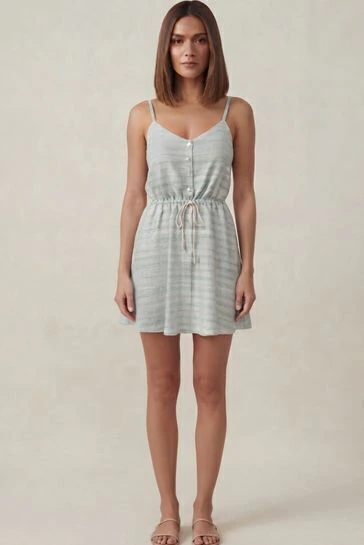 VESTIDO PETRA MINI VERDE AGUA
