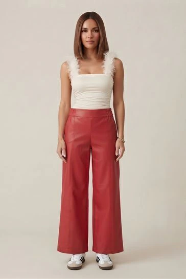 CALÇA COURO OPAL RED