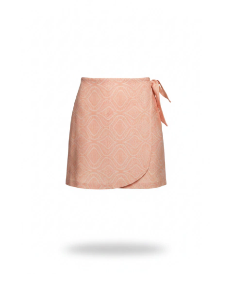 MINI PAREO RENDA CORAL