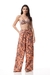 CALÇA FRANÇA CARGO BOTANIC CORAL