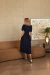 VESTIDO MIDI NAZCA MARINHO - Cinnte Store