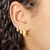 Trio De Argolinhas Oval Craquelado - loja online
