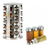 Porta Condimentos Base Giratório Inox 20 Potes - Prata