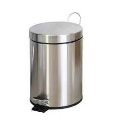 Lixeira Em Inox Com Pedal e Balde Interno 3 Litros