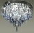 Plafon de Cristal Legítimo K9 Alto Luxo Azul Turquesa - Dubai Magazine
