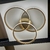 Imagem do Plafon Moderno 3 Anéis Dourado 45 Watts LED Integrado 4000K 110V/220V
