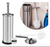 Escova De Limpar Vaso Sanitário Privada Banheiro Aço Inox - comprar online
