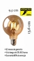 Imagem do Lâmpada Filamento Led G95 Retrô 4w 2200k Âmbar 220V