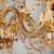 Lustre Candelabro Champanhe Gold de Cristal Legítimo K9 - 6 Braços - comprar online