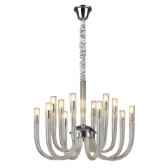 Lustre Candelabro 12 Braços Moderno Cristal Legítimo K9 - comprar online