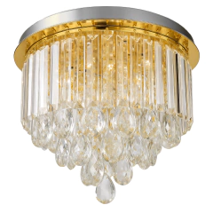 Plafon de Cristal Legítimo K9 Transparente Gold III - comprar online