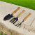 Conjunto Para Jardinagem Com 3 Ferramentas de Mão