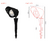 Luminária LED Espeto Hummer 5W IP65-Ambar - Avant 159017173: Iluminação Durável e Decorativa para seu Ambiente Externo - comprar online