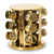 Porta Condimentos Base Giratório Inox 12 Potes - Dourado