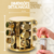 Porta Condimentos Base Giratório Inox 12 Potes - Dourado - comprar online