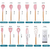 Kit Colheres Silicone 12 Peças C/Suporte Bambu Rosa - Dubai Magazine