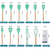 Kit Colheres Silicone 12 Peças C/Suporte Bambu Verde - comprar online