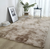 Tapete Sala Quarto 1,00x1,50 Luxuoso Peludo Fofinho Bege - comprar online
