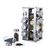 Porta Condimentos Base Giratório Inox 16 Potes - Prata