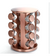 Porta Condimentos Base Giratório Inox 16 Potes - Rosé na internet