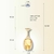 Lustre Pendente de Cristal K9 Formato Taça com LED Integrado 7W Bivolt - comprar online