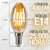 Kit 6 Lâmpada Led Filamento Vela Chama 4w E14 2200k - Dubai Magazine