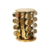 Porta Condimentos Base Giratório Inox 16 Potes - Dourado