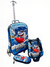 Mochila Escolar Rodinhas Shark Baby + Lancheira E Estojo