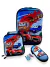 Kit Mochila Carros Infantil Juvenil Escolar 40L