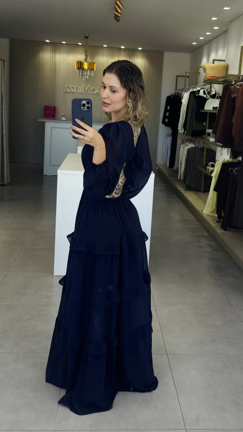 Vestido longo Maria José