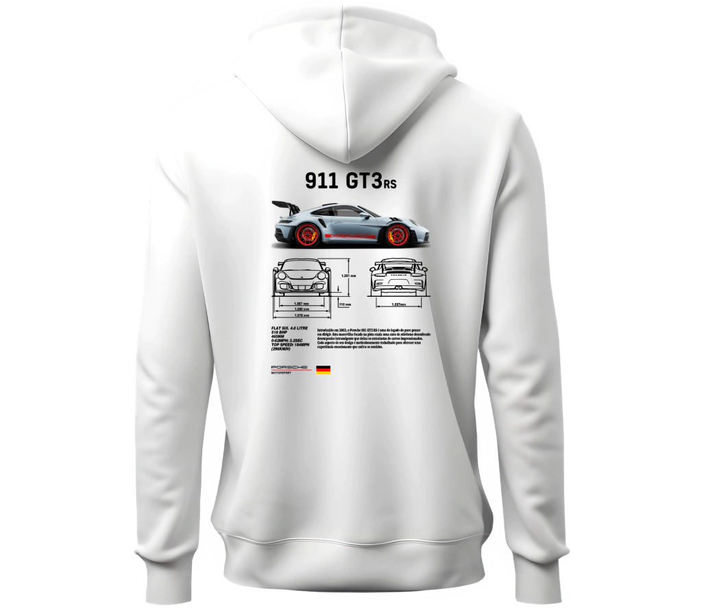 Moletom Porsche 911 GT3rs