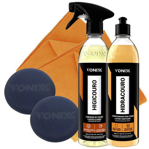 Kit De Higienização E Hidratação De Couro Vonixx Microfibra