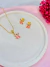 Conjunto Infantil Stitch Resinado Dourado - comprar online