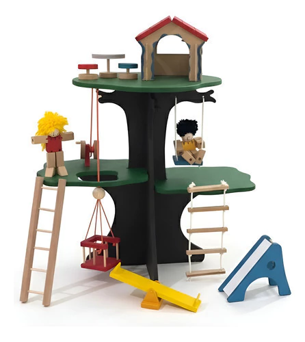 Casa Na Árvore - Brinquedo Educativo De Madeira