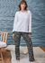Pantalon Pijama Estampado Leyla - comprar online