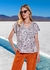 Blusa Estampada Cuello En V Renatta - comprar online