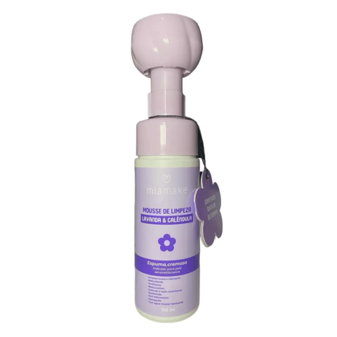 Mousse de Limpeza Lavanda e Calêndula - 150ml - Mia Make