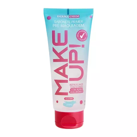 Sabonete Facial Primer Pré Maquiagem - MAKE UP - Dermachem - 100ml