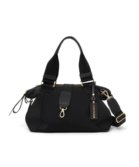 Bolsa Tote Média Alça Ombro Nylon Preto Crizzapi