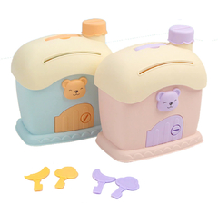 Cofre Infantil Formato de Casa Urso na internet