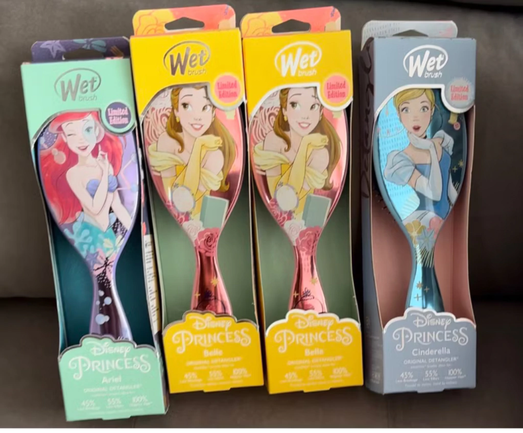 WetBrush Escova Desembaraçante Princesas Edição Limitada Importada