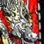 Imagen de Short Muay Thai Red Chinese Dragon estilo retro TUF-MSC116-RED