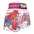 Short Muay Thai Classic Birds & Roses TUF-MS617-WHT - Fighters Argentina