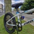 Bicicleta BMX Pro X Série 1, Pneu 20x2.20, Selim BMX - Branco Com Azul - loja online